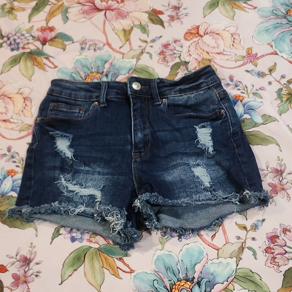 WAX JEAN - Junior Girls, Cool Distressed Jean Shorts